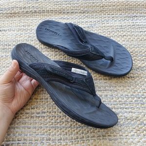 Merrell Siren Form 2 Comfort Nonslip Thong Slide Sandal Black Womens 10